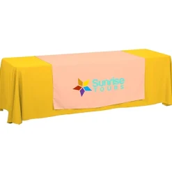 Serged 8-foot Closed-Back Table Throw and Runner Kit