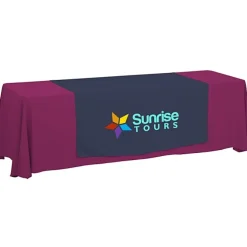 Serged 8-foot Closed-Back Table Throw and Runner Kit