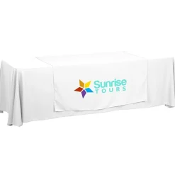 Serged 8-foot Closed-Back Table Throw and Runner Kit