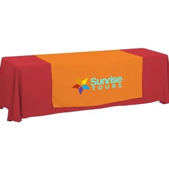 Serged 8-foot Closed-Back Table Throw and Runner Kit
