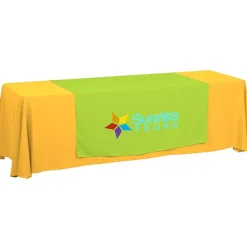 Serged 8-foot Closed-Back Table Throw and Runner Kit