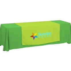 Serged 8-foot Closed-Back Table Throw and Runner Kit