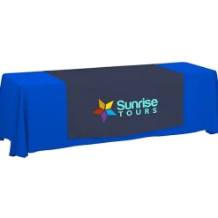 Serged 8-foot Closed-Back Table Throw and Runner Kit