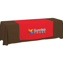 Serged 8-foot Closed-Back Table Throw and Runner Kit