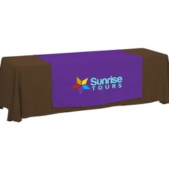 Serged 8-foot Closed-Back Table Throw and Runner Kit
