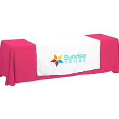 Serged 8-foot Closed-Back Table Throw and Runner Kit