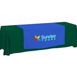 Serged 8-foot Closed-Back Table Throw and Runner Kit