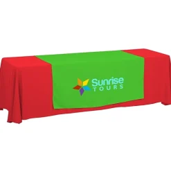Serged 8-foot Closed-Back Table Throw and Runner Kit