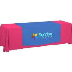 Serged 8-foot Closed-Back Table Throw and Runner Kit
