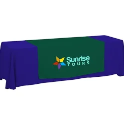Serged 8-foot Closed-Back Table Throw and Runner Kit