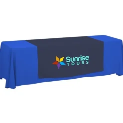 Serged 8-foot Closed-Back Table Throw and Runner Kit