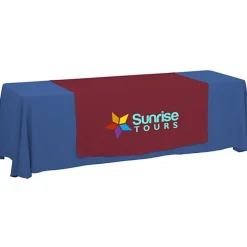Serged 8-foot Closed-Back Table Throw and Runner Kit