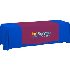 Serged 8-foot Closed-Back Table Throw and Runner Kit
