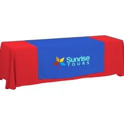Serged 8-foot Closed-Back Table Throw and Runner Kit
