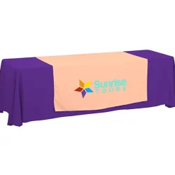Serged 8-foot Closed-Back Table Throw and Runner Kit