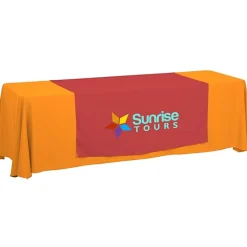 Serged 8-foot Closed-Back Table Throw and Runner Kit