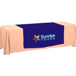 Serged 8-foot Closed-Back Table Throw and Runner Kit