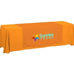 Serged 8-foot Closed-Back Table Throw and Runner Kit