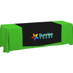 Serged 8-foot Closed-Back Table Throw and Runner Kit
