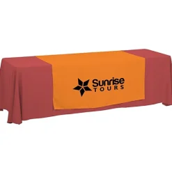 Serged 8-foot Closed-Back Table Throw and Runner Kit