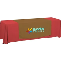 Serged 8-foot Closed-Back Table Throw and Runner Kit
