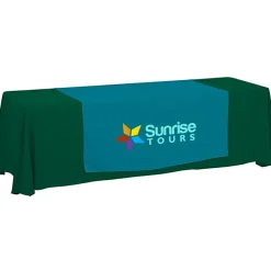Serged 8-foot Closed-Back Table Throw and Runner Kit
