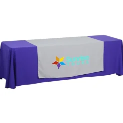 Serged 8-foot Closed-Back Table Throw and Runner Kit