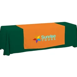 Serged 8-foot Closed-Back Table Throw and Runner Kit