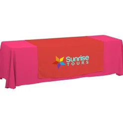Serged 8-foot Closed-Back Table Throw and Runner Kit