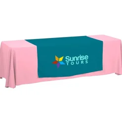 Serged 8-foot Closed-Back Table Throw and Runner Kit