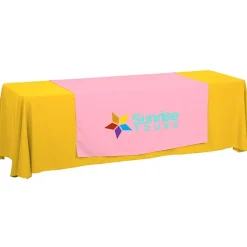 Serged 8-foot Closed-Back Table Throw and Runner Kit