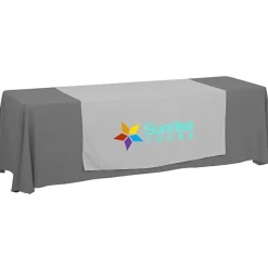 Serged 8-foot Closed-Back Table Throw and Runner Kit