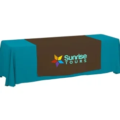 Serged 8-foot Closed-Back Table Throw and Runner Kit