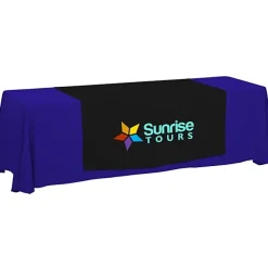 Serged 8-foot Closed-Back Table Throw and Runner Kit