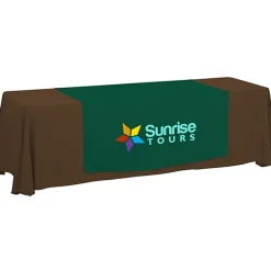 Serged 8-foot Closed-Back Table Throw and Runner Kit