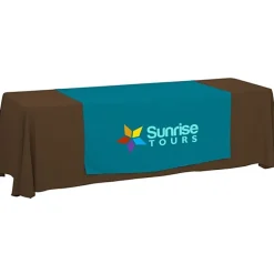Serged 8-foot Closed-Back Table Throw and Runner Kit
