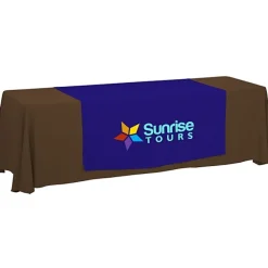 Serged 8-foot Closed-Back Table Throw and Runner Kit