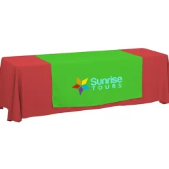 Serged 8-foot Closed-Back Table Throw and Runner Kit