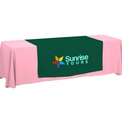 Serged 8-foot Closed-Back Table Throw and Runner Kit