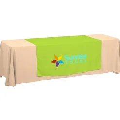 Serged 8-foot Closed-Back Table Throw and Runner Kit