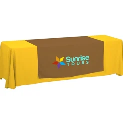 Serged 8-foot Closed-Back Table Throw and Runner Kit