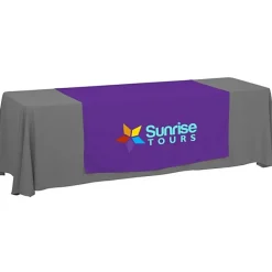 Serged 8-foot Closed-Back Table Throw and Runner Kit