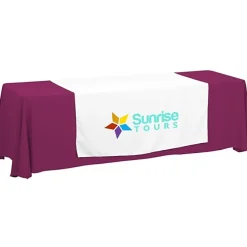 Serged 8-foot Closed-Back Table Throw and Runner Kit