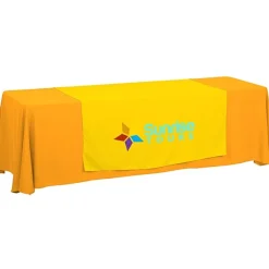 Serged 8-foot Closed-Back Table Throw and Runner Kit