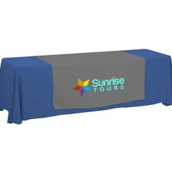 Serged 8-foot Closed-Back Table Throw and Runner Kit