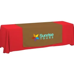 Serged 8-foot Closed-Back Table Throw and Runner Kit
