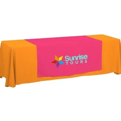 Serged 8-foot Closed-Back Table Throw and Runner Kit