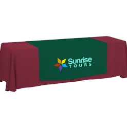 Serged 8-foot Closed-Back Table Throw and Runner Kit