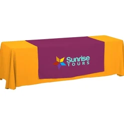 Serged 8-foot Closed-Back Table Throw and Runner Kit