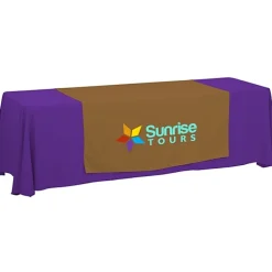 Serged 8-foot Closed-Back Table Throw and Runner Kit